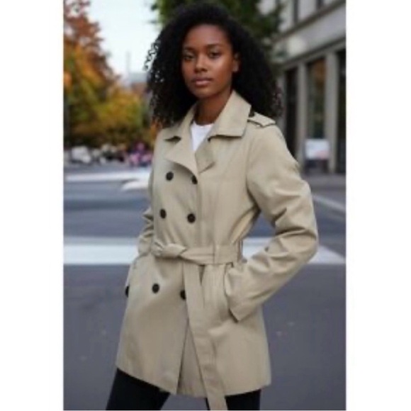 Express Jackets & Blazers - Express Tan Trench Coat